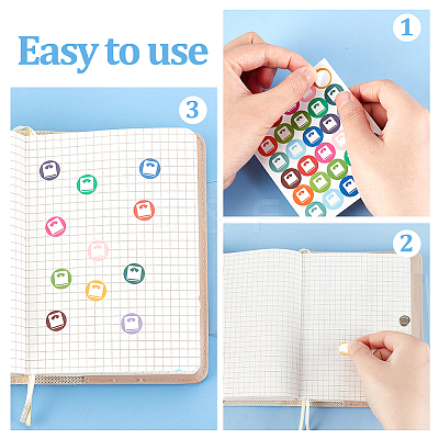 Round Dot PVC Decorative Stickers DIY-WH0423-012-1