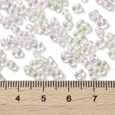 AB Color Plated Glass Seed Beads SEED-L011-06B-02-1