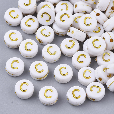 Plating Acrylic Beads X-PACR-R242-01C-1