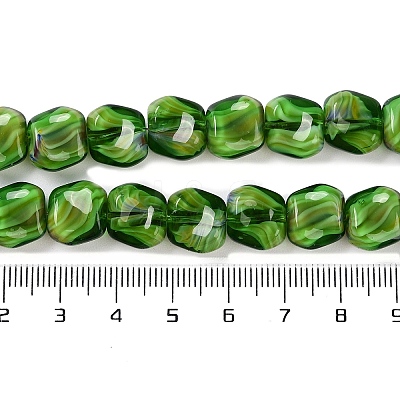 Handmade Milleflori Glass Beads Strands X-LAMP-M018-01A-05-1