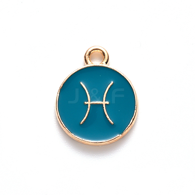 Alloy Enamel Pendants LS-ENAM-S124-01B-05H-1