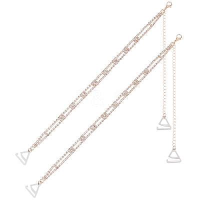 Alloy Rhinestone Non-slip Bra Straps AJEW-WH20054-199B-1