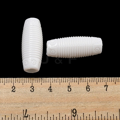Opaque Acrylic European Beads SACR-L007-005D-1
