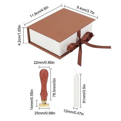 Sealing Wax Particles Kits for Retro Seal Stamp DIY-CP0004-08-1