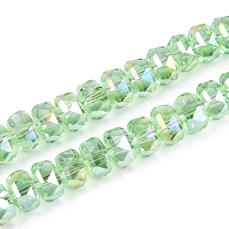 Electroplate Glass Beads Strands EGLA-T021-20H-1