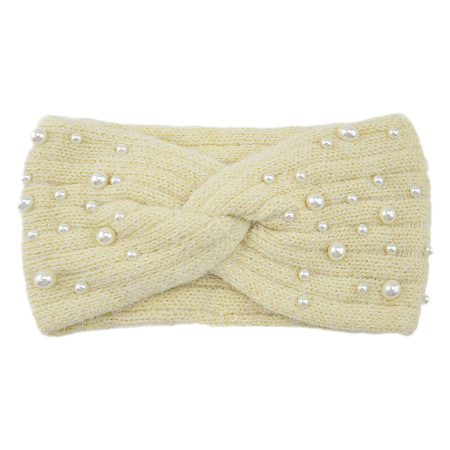 Acrylic Fiber Knitted Yarn Warmer Headbands COHT-PW0002-21F-1