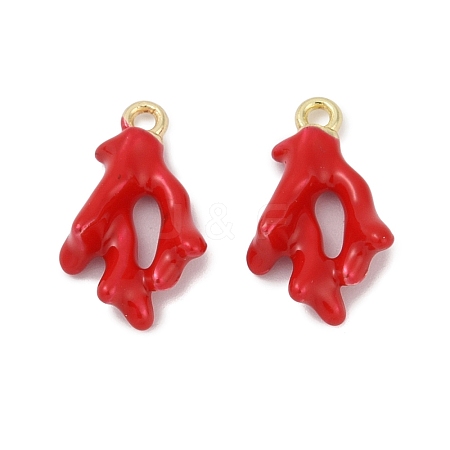 Alloy Enamel Pendants FIND-M081-01G-1