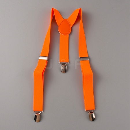 Adjustable Polyester Y-Shaped Heavy Duty Suspenders AJEW-WH0307-23J-1