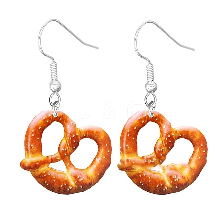 Acrylic Food Model Dangle Earrings PW-WG51A76-05-1