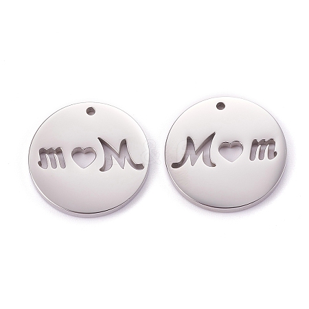 Non-Tarnish Mother's Day 304 Stainless Steel Pendants LS-STAS-F261-05P-1