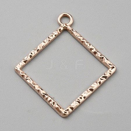 Alloy Open Back Bezel Pendants FIND-TAC0017-41A-RG-1