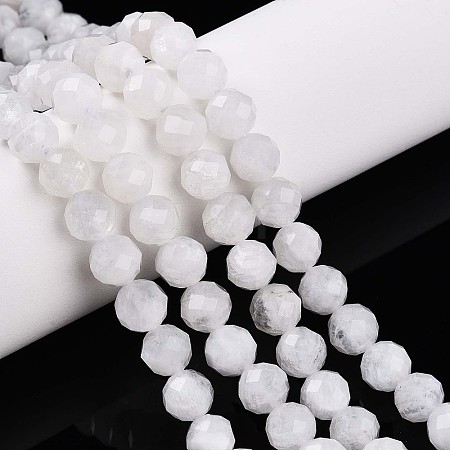 Natural Rainbow Moonstone Beads Strands G-S345-6mm-36-1