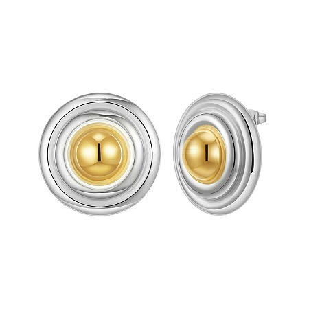 304 Stainless Steel Stud Earrings WG128D7-03-1