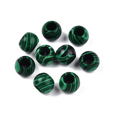 Synthetic Malachite Beads G-T092-10mm-21-1