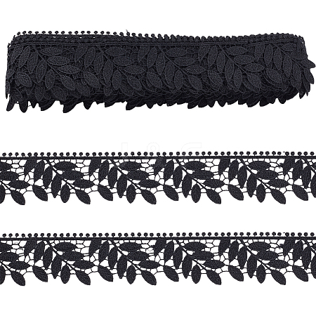 10 Yards Leaf Polyester Lace Trim OCOR-WR0001-87A-1