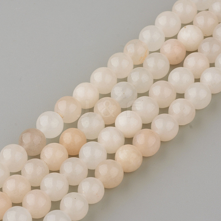 Natural Pink Aventurine Gemstone Round Bead Strands G-R288-4mm-1