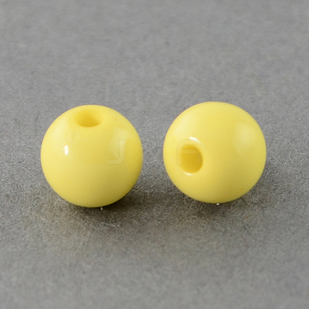 Solid Chunky Acrylic Ball Beads SACR-R812-4mm-06-1