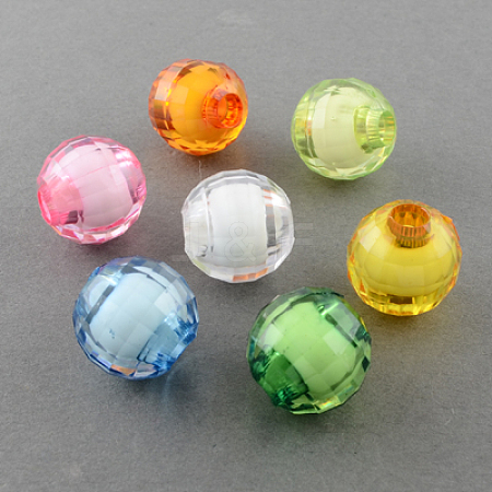 Transparent Acrylic Beads X-TACR-S081-M-1