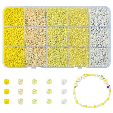225G 5 Styles Glass Seed Beads SEED-YW0002-56B-1