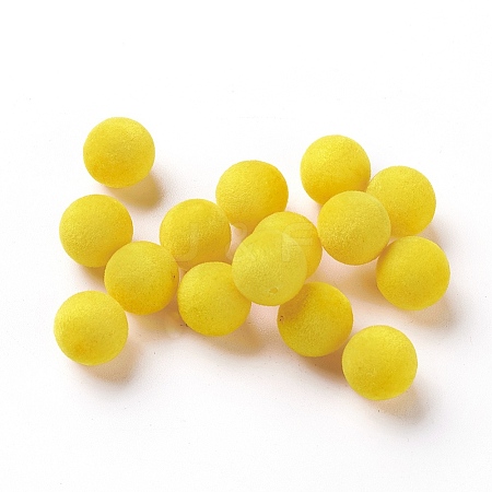 Flocky Acrylic Beads LS-OACR-I001-12mm-L18-1
