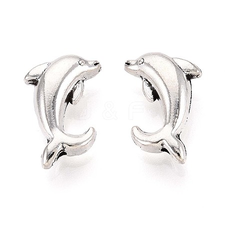 Tibetan Style Alloy Beads TIBEB-T004-04AS-1