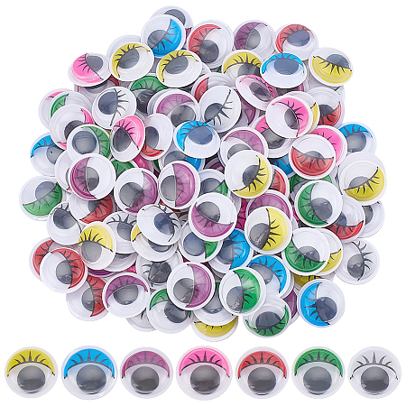 210Pcs 7 Colors Resin Doll Craft Eye DOLL-ME0001-03-1