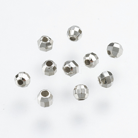 925 Sterling Silver Spacer Beads X-STER-K037-040A-1