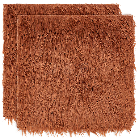 Faux Rabbit Fur Polyester Fabric DIY-WH0504-258F-1