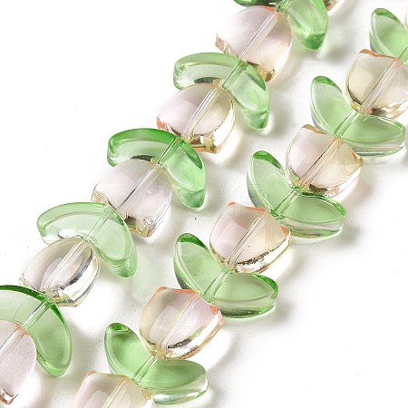 Transparent Glass Beads Strands LAMP-H061-02A-1