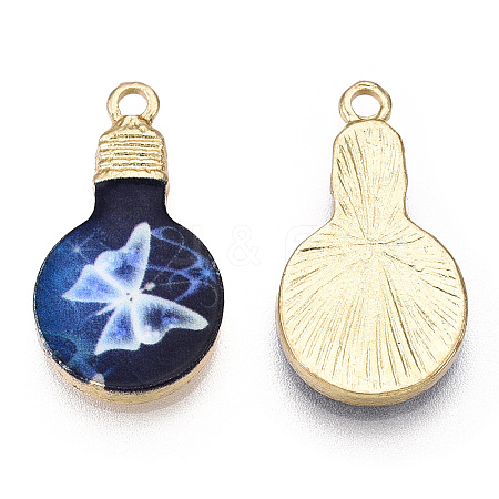 Printed Alloy Enamel Pendants LS-ENAM-N056-178-05-1
