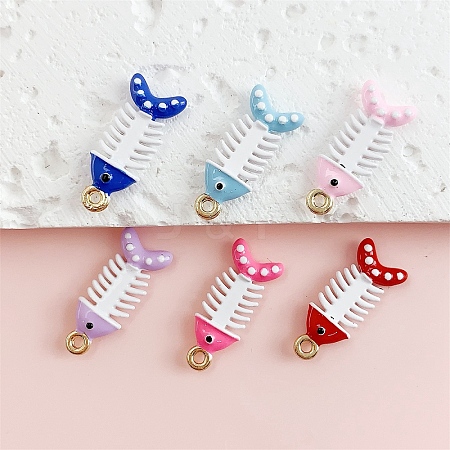 Alloy Enamel Pendants ENAM-A012-17A-G-1