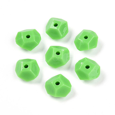 Opaque Acrylic Beads SACR-T017-38A-1