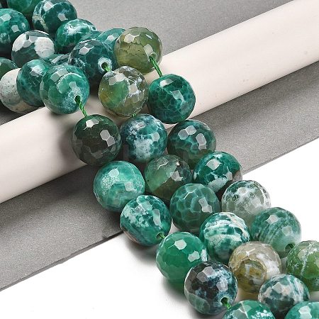 Natural Fire Crackle Agate Beads Strands X-G-L595-A02-01E-1