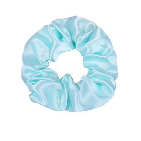 Solid Color Slick Cloth Ponytail Scrunchy Hair Ties PW-WG0966B-07-1