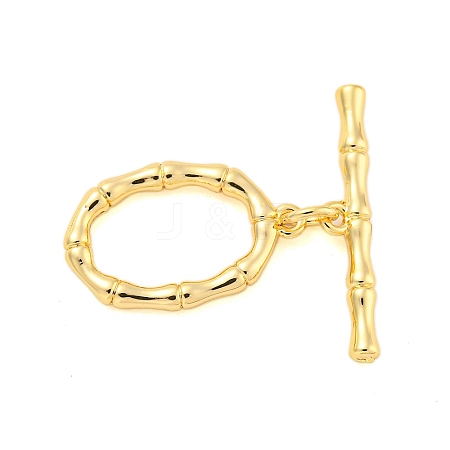 Brass Toggle Clasps KK-A223-13G-1