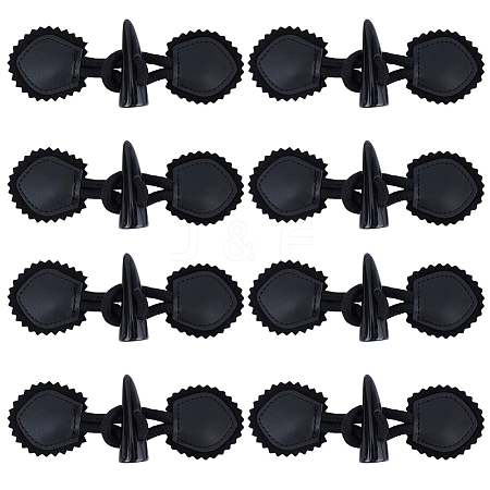 8 Pairs Resin Buttons BUTT-CL0001-08-1
