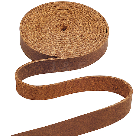 2M Flat AB Grade Cowhide Leather Cord AJEW-WH0479-73F-01-1