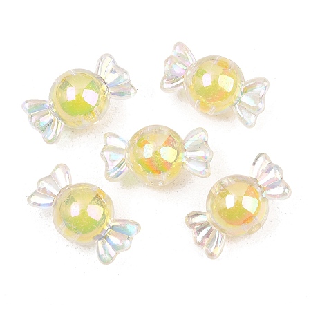 Acrylic Beads MACR-WH0004-03-1