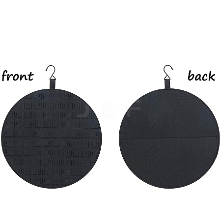 Flat Round Felt Wall Mounted Badge Brooch Organizer Display Boards PW-WG6EADD-03-1