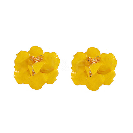 Alloy Enamel Stud Earrings for Women WGB1BBC-05-1