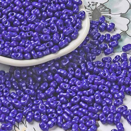 Baking Paint Glass Seed Beads SEED-K009-01A-09-1