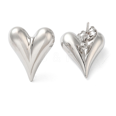 Brass Stud Earrings for Women EJEW-B057-08P-1