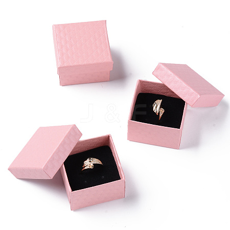 Square Cardboard Ring Boxes LS-CBOX-S020-02-1