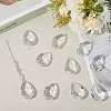 10Pcs Transparent Glass Pendants GLAA-SP0001-45B-3