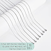  30Pcs 3 Style 304 Stainless Steel Box & Cable Chain Necklaces Set MAK-NB0001-26-4