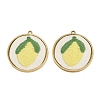 304 Stainless Steel & Embroidered Pendants SA-CBA1ED9-08G-1