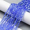 Transparent Electroplate Glass Beads Strands LS-GLAA-F029-2mm-C07-4