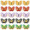 50Pcs 5 Colors Printed Alloy Connector Charms FIND-CJ0004-60-1