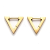 304 Stainless Steel Triangle Huggie Hoop Earrings STAS-J033-02A-G-1