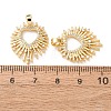 Valentine's Day Brass Micro Pave Clear Cubic Zirconia Pendants KK-A304-24C-G-2